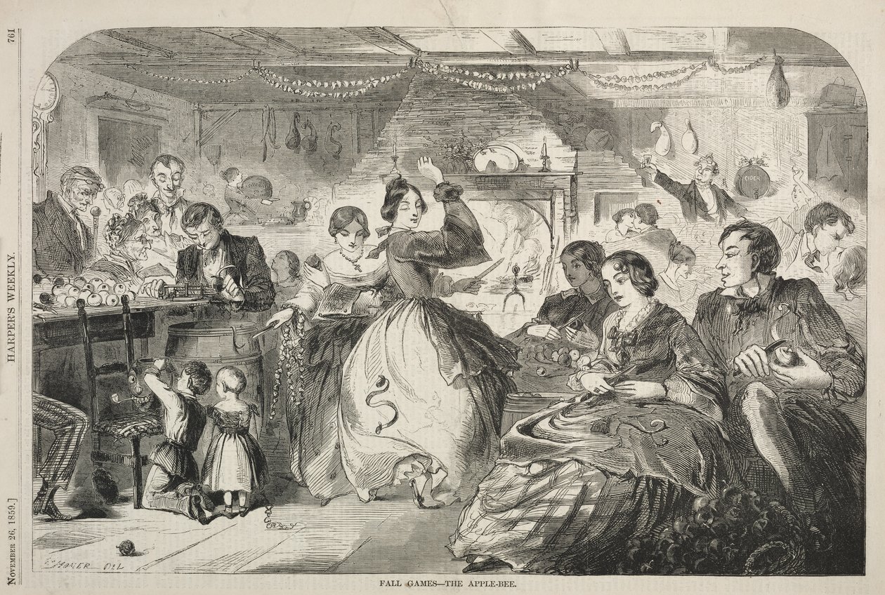Herfstspelen - De Appelbij, 1859 door Winslow Homer
