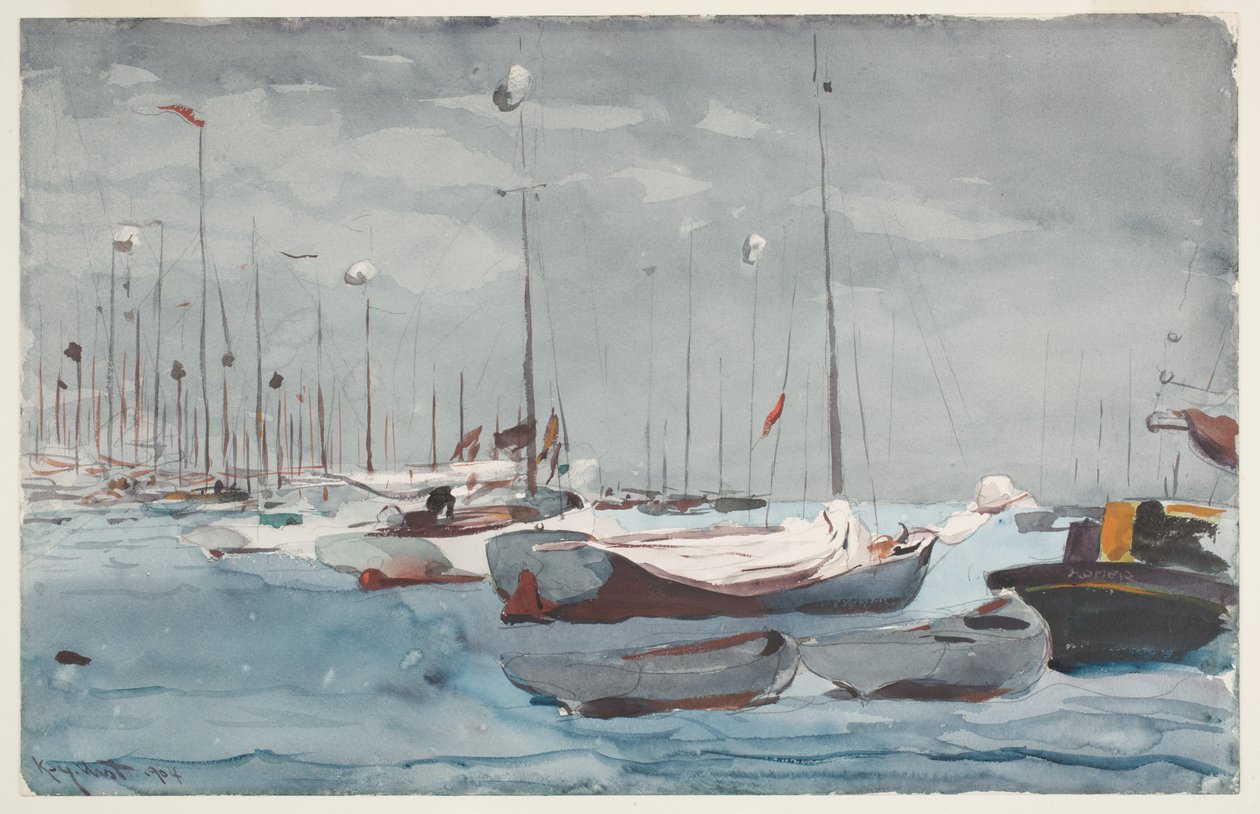 Vissersboten, Key West door Winslow Homer