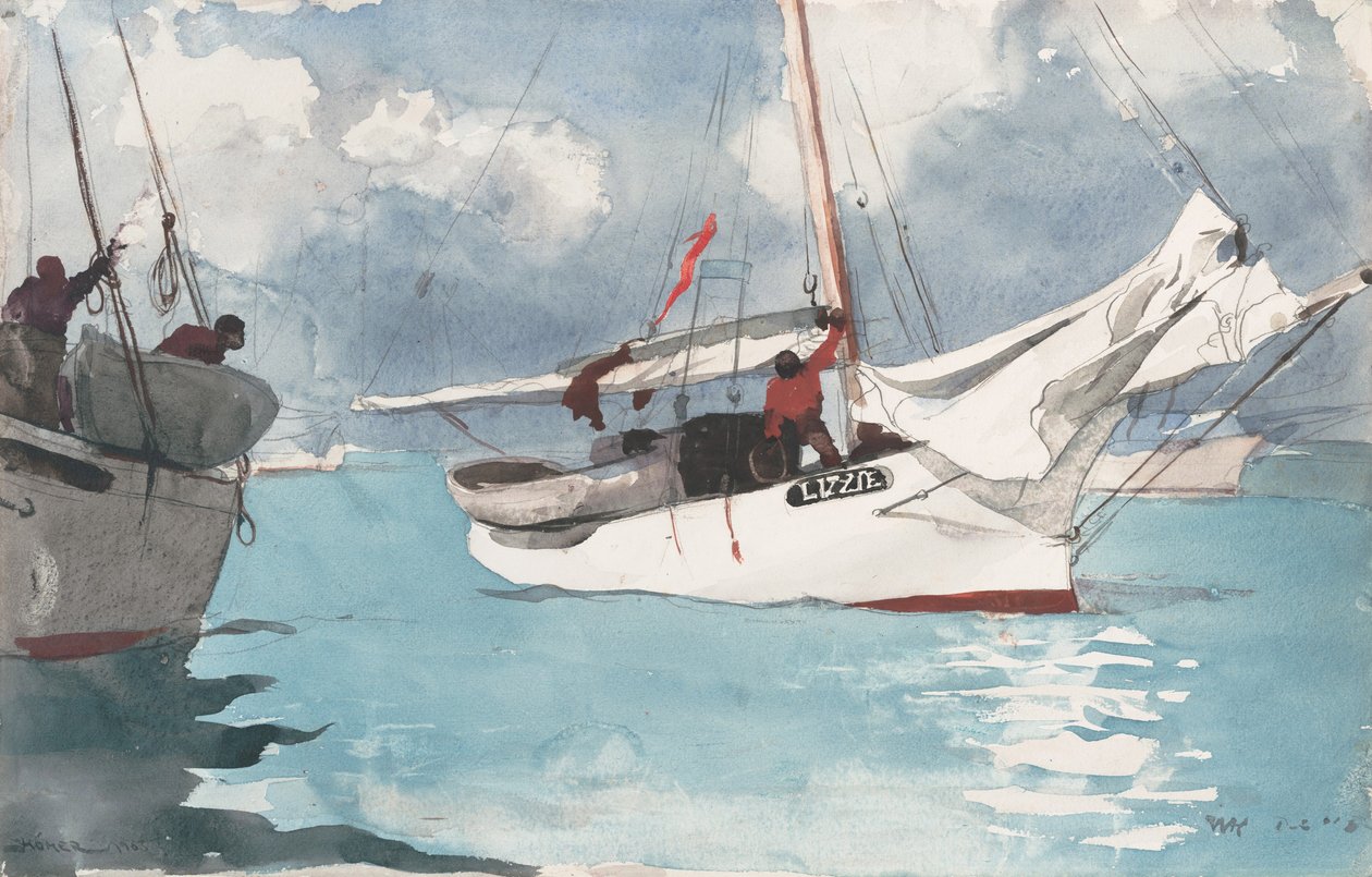 Vissersboten, Key West door Winslow Homer