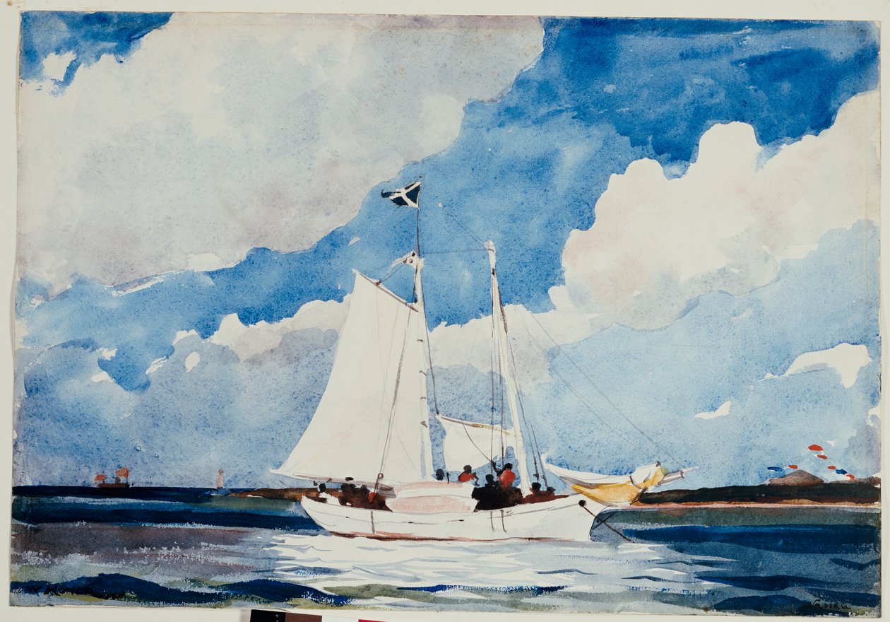 Vissersschoener, Nassau, ca. 1898-99 door Winslow Homer