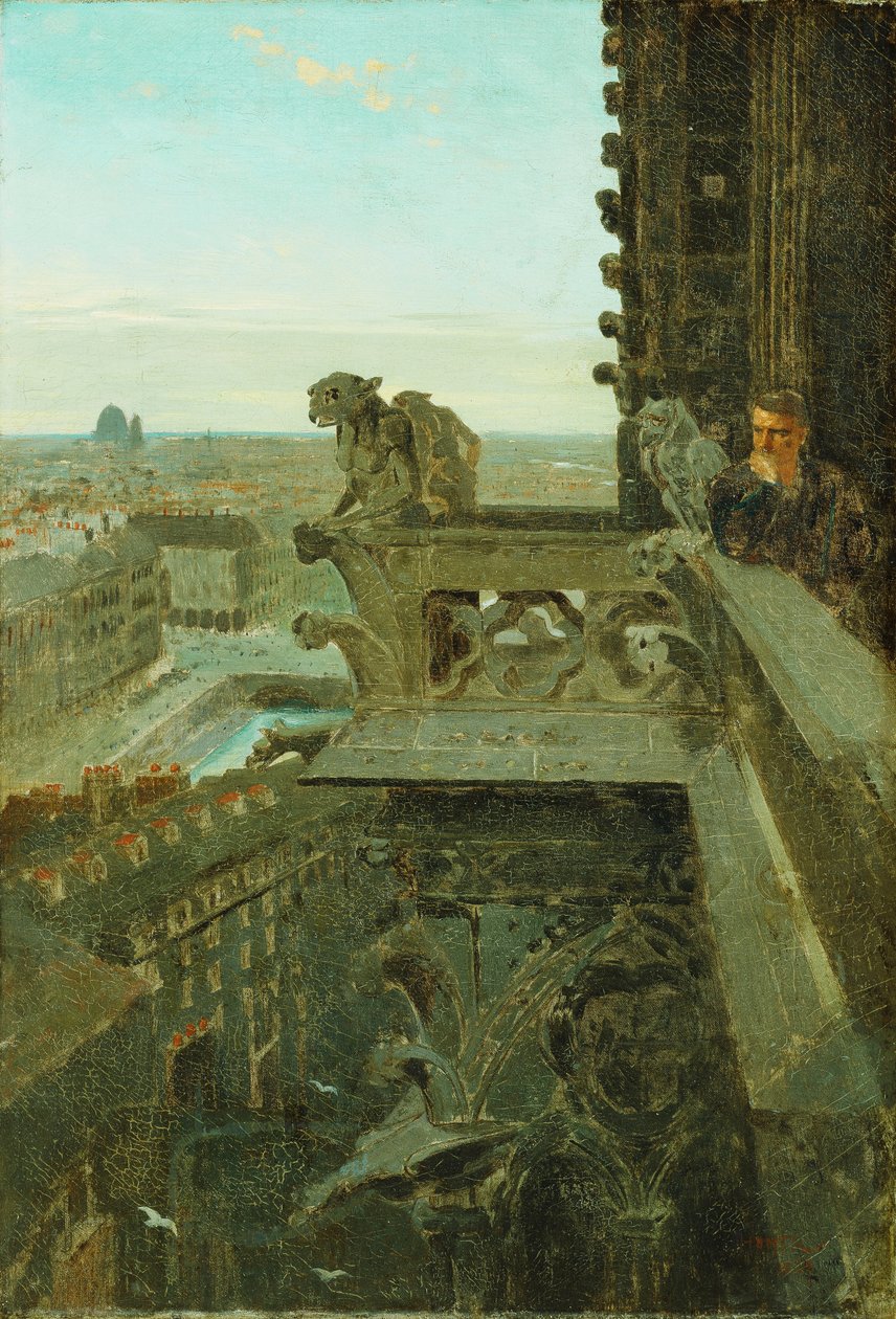 Gargouilles bij Notre Dame door Winslow Homer