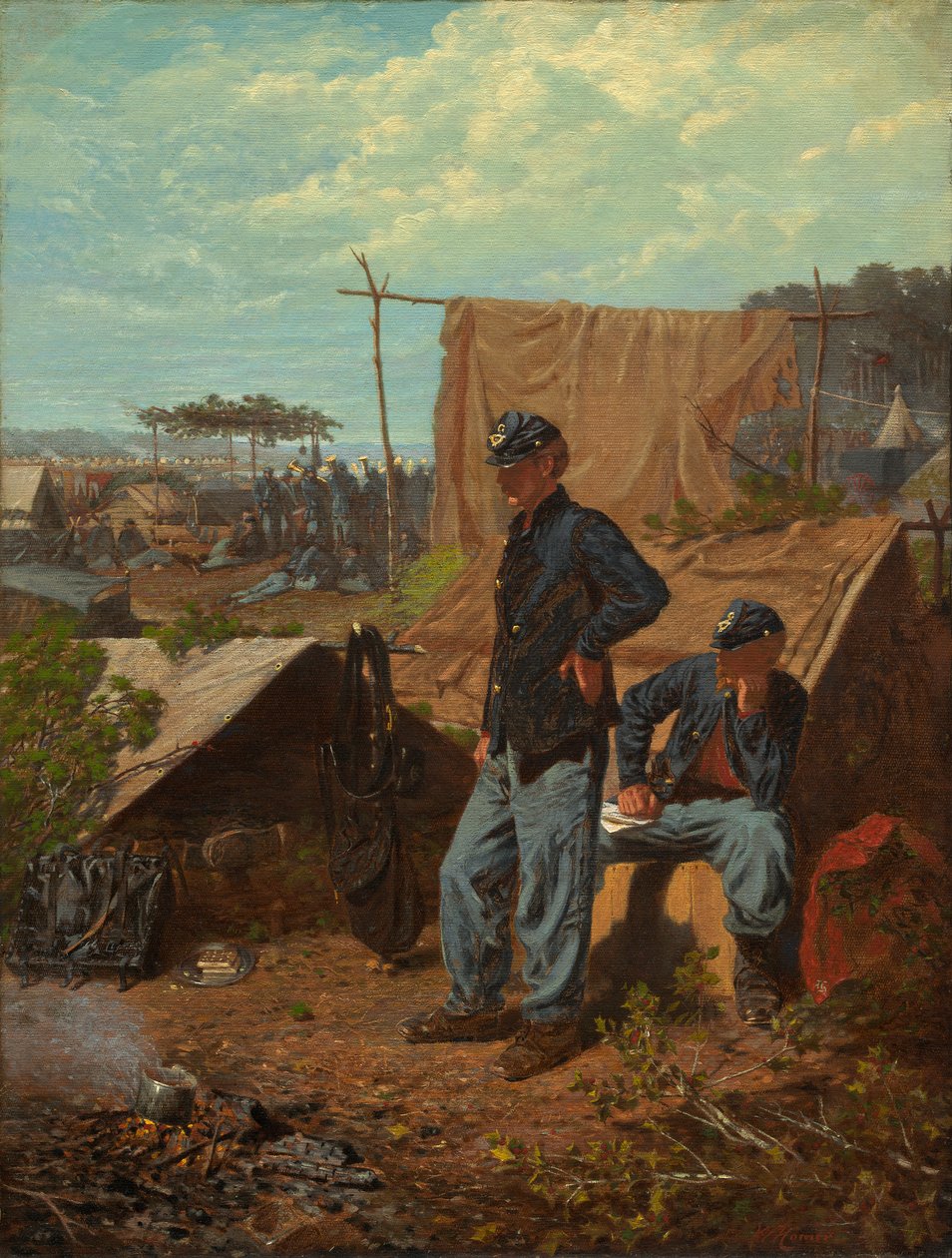Thuis, Zoet Thuis, c.1863 door Winslow Homer
