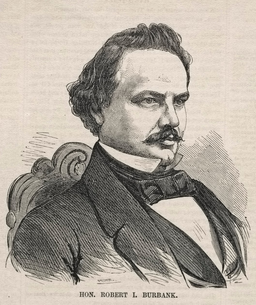 Hon. Robert I. Burbank, 1857 door Winslow Homer