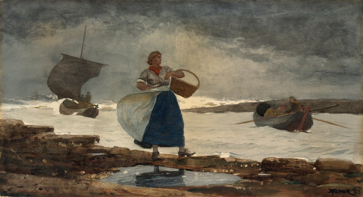 Binnen de Bar door Winslow Homer