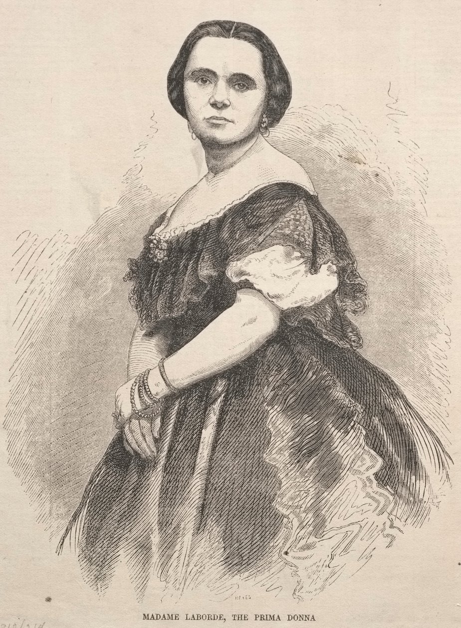 Madame Laborde, de Prima Donna, 1859 door Winslow Homer