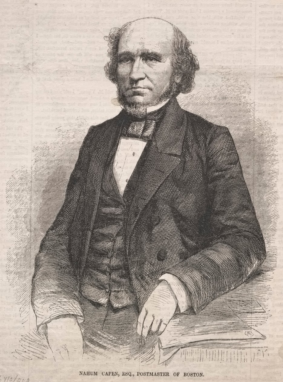 Nahum Capen, Esq., Postmeester van Boston door Winslow Homer