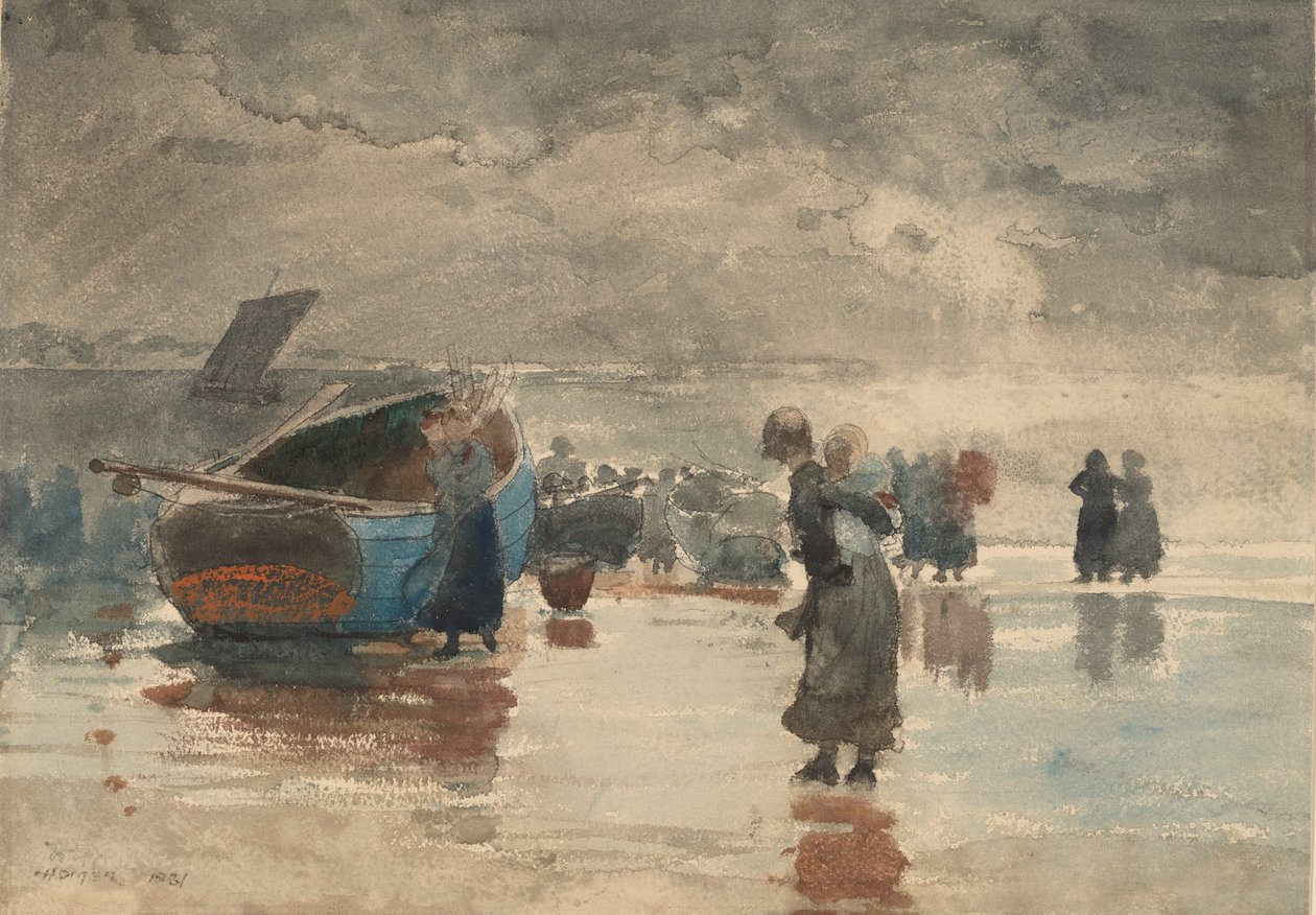 Op het Zand, 1881 door Winslow Homer