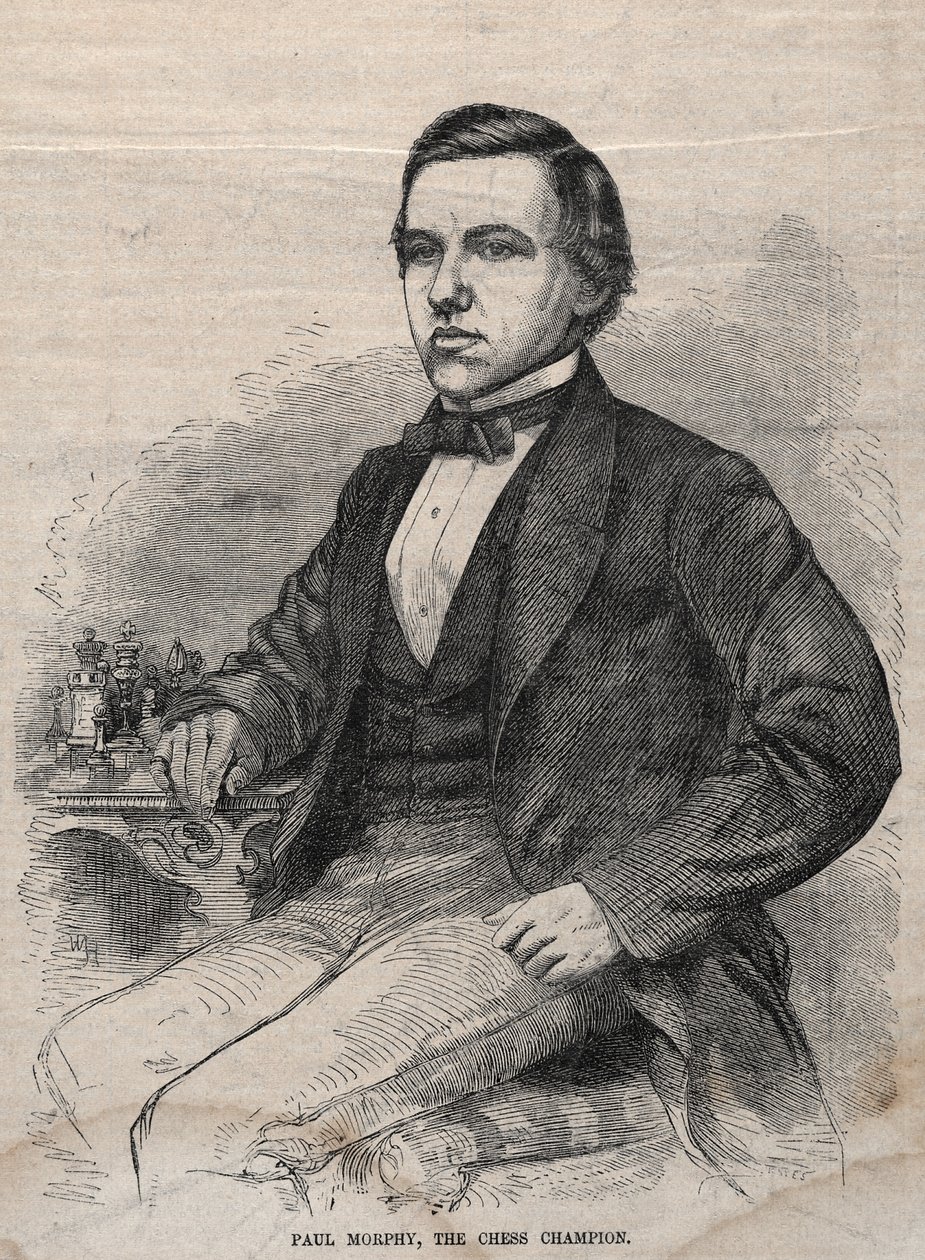 Paul Morphy, de schaakkampioen door Winslow Homer
