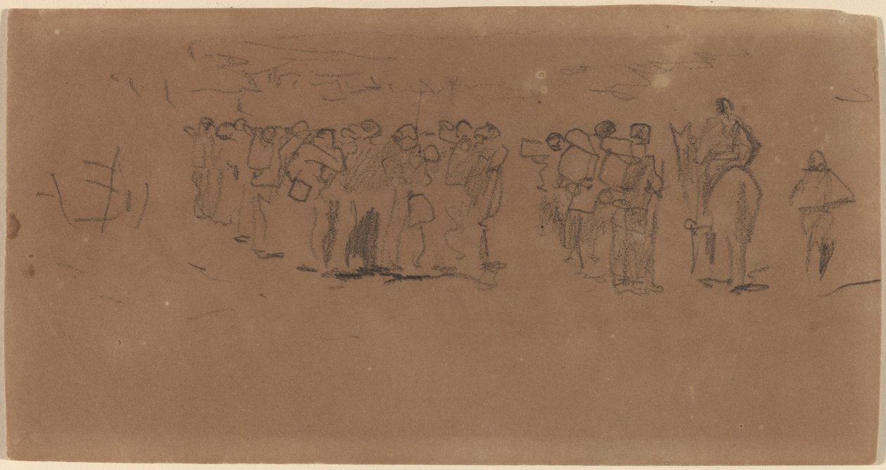 Voorbereiden op de mars door Winslow Homer