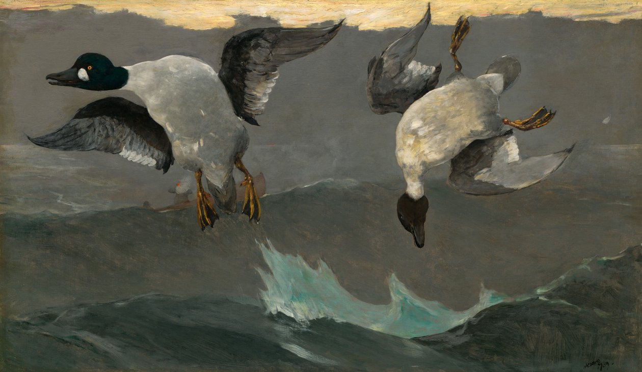 Rechts en Links, 1909 door Winslow Homer