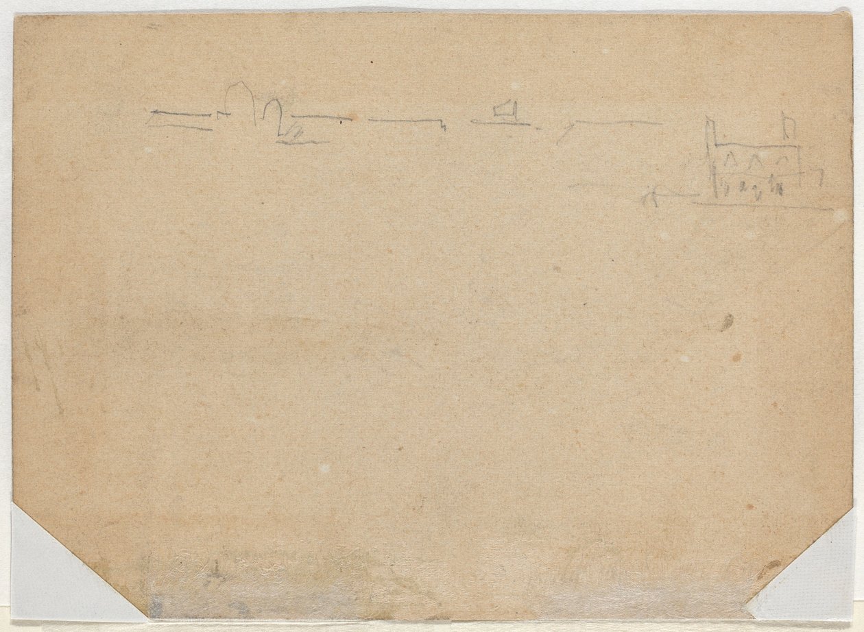 Daklijn [verso], 1862 door Winslow Homer