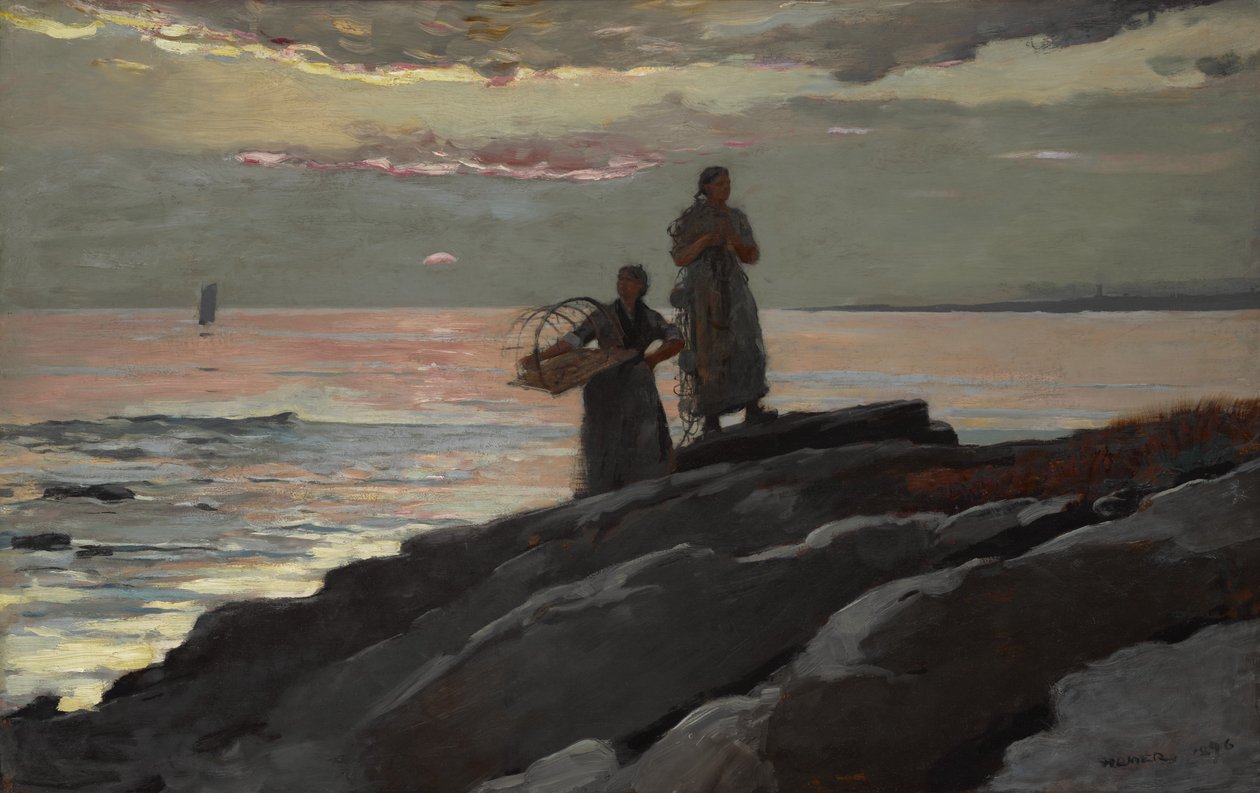 Saco Bay, 1896 door Winslow Homer