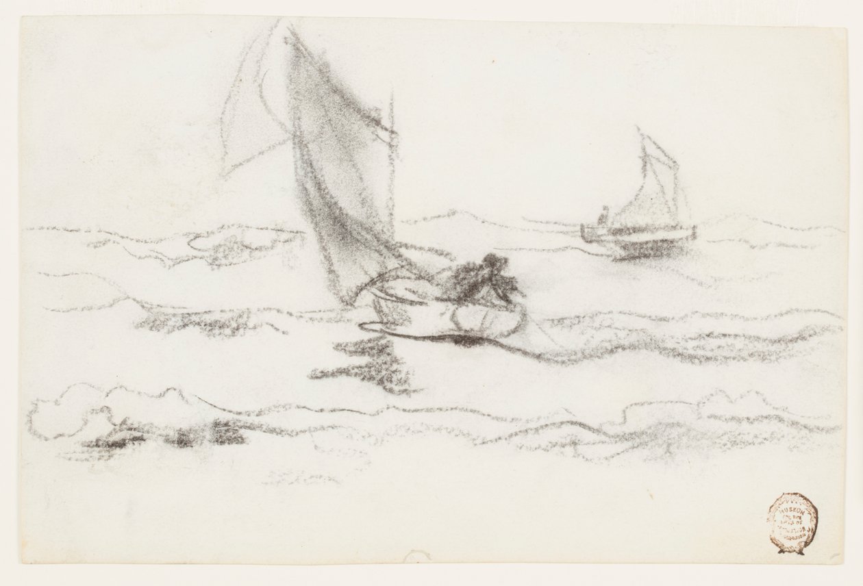 Zeilboten door Winslow Homer