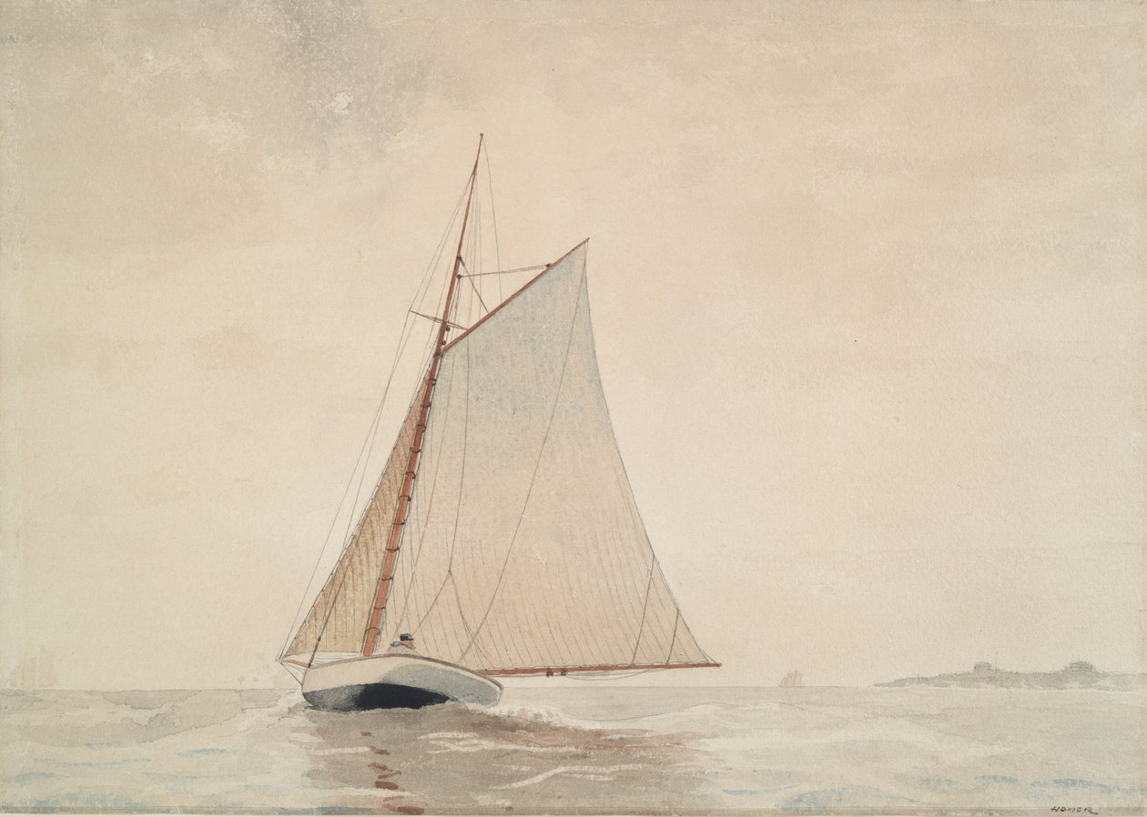 Zeilen bij Gloucester door Winslow Homer