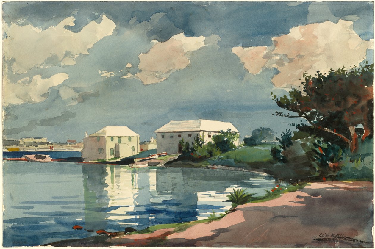 Zoutketel, Bermuda, 1899 door Winslow Homer