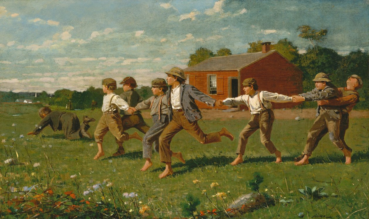 Sla de zweep, 1872 door Winslow Homer