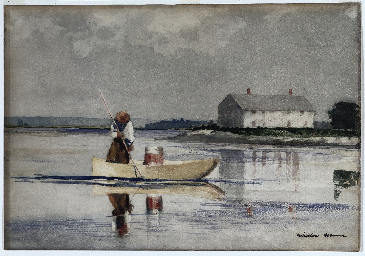 Paling Steken, eind 1800s door Winslow Homer