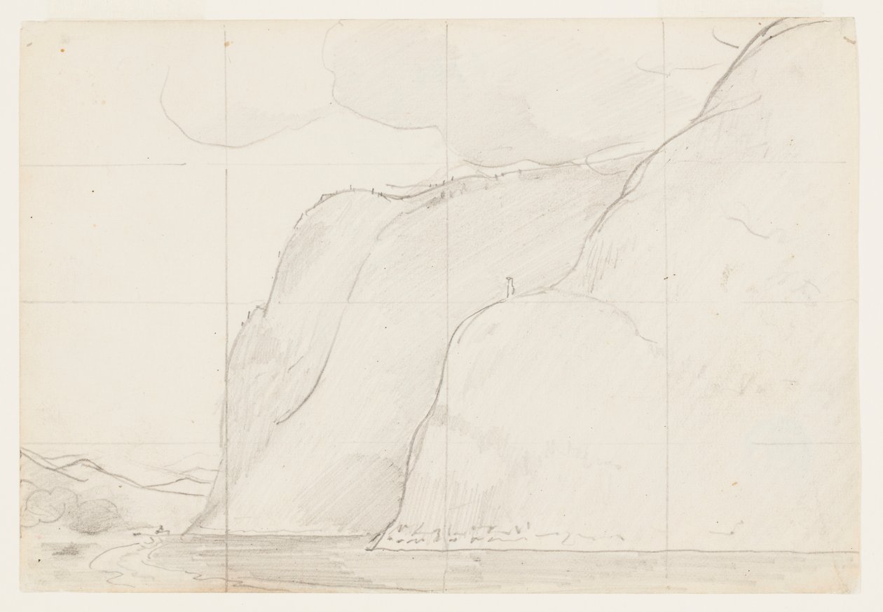 Studie voor "Cape Trinity, Saguenay River" door Winslow Homer