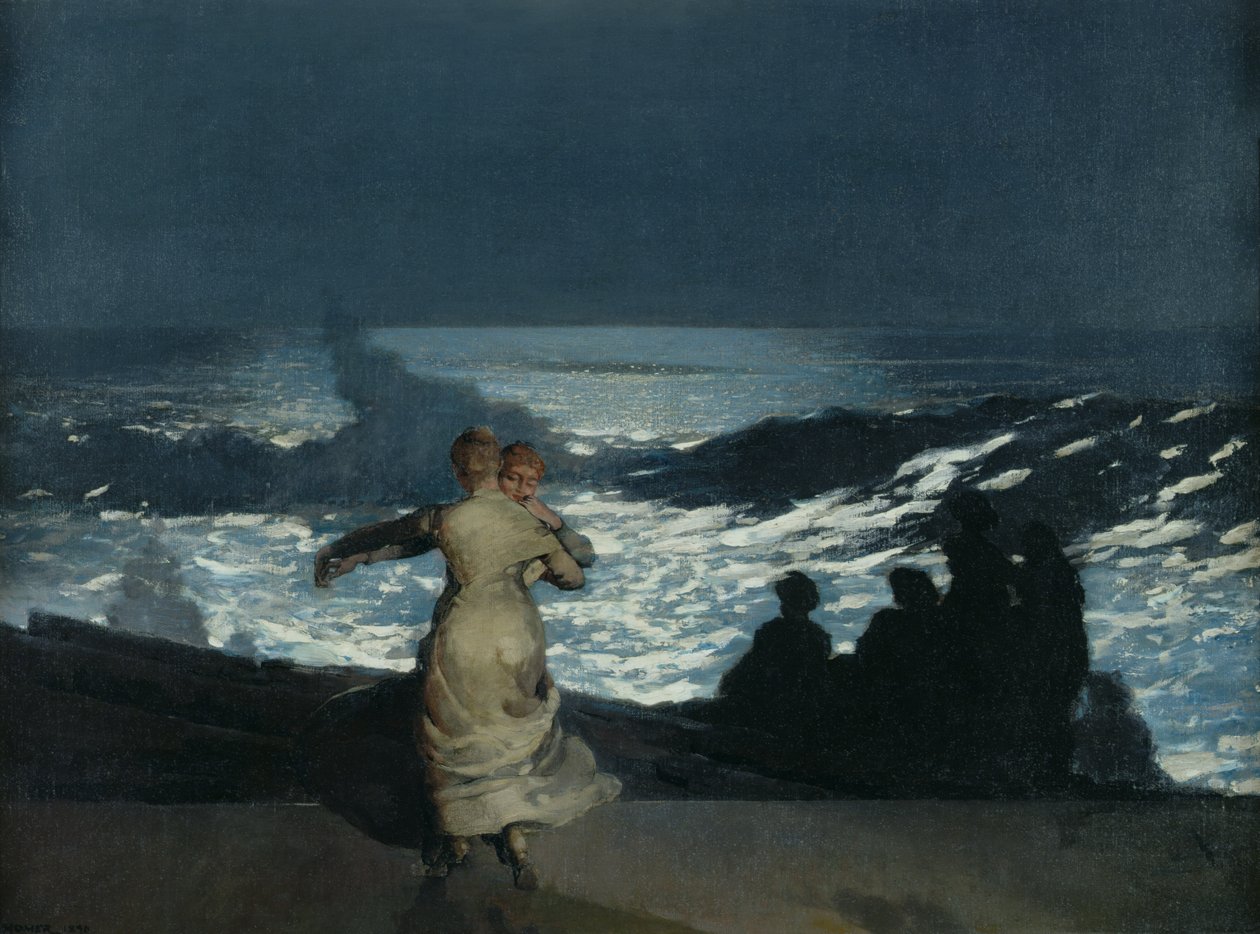 Zomernacht, 1890 door Winslow Homer