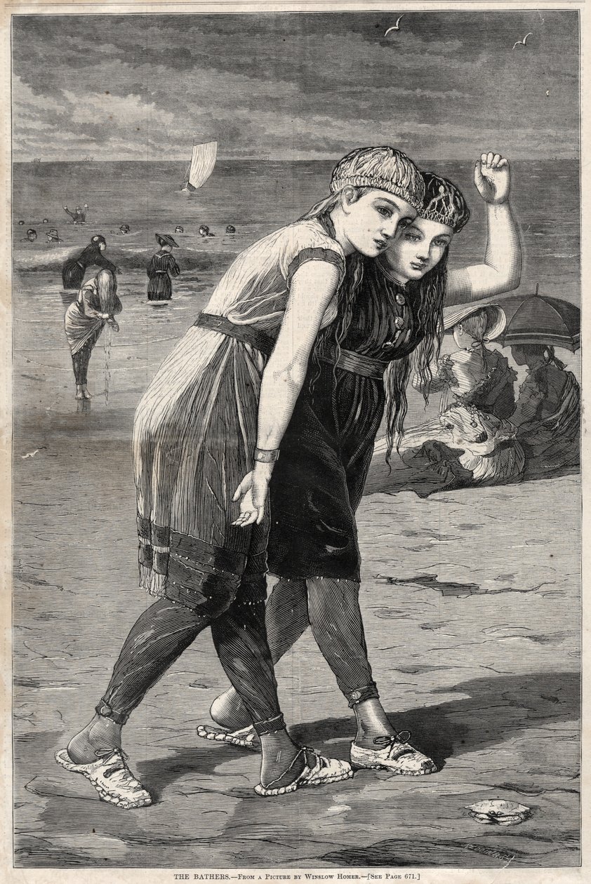De Baders, 1873 door Winslow Homer