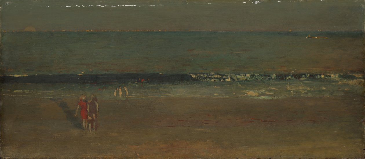 Het Strand, Late Namiddag, 1870-72 door Winslow Homer