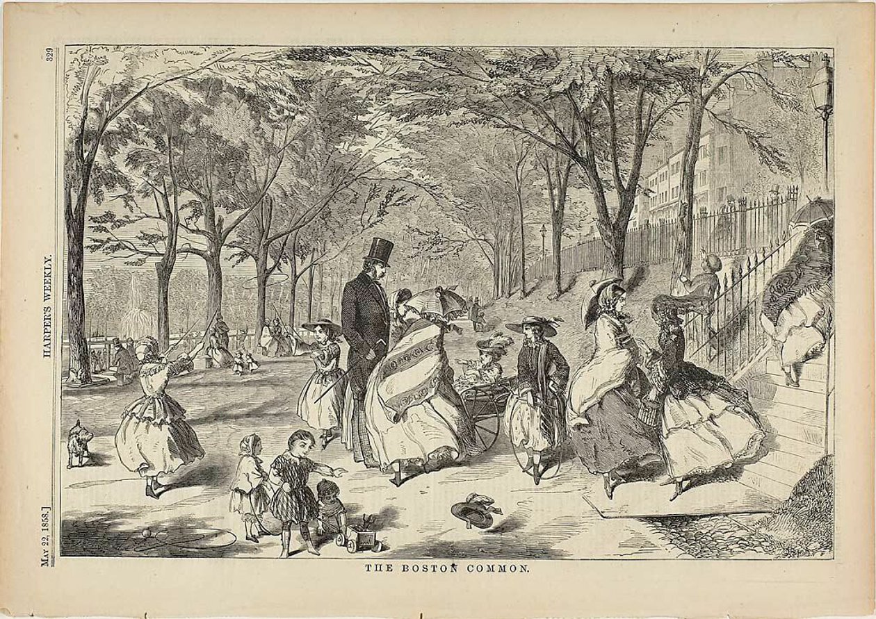 De Boston Markt door Winslow Homer