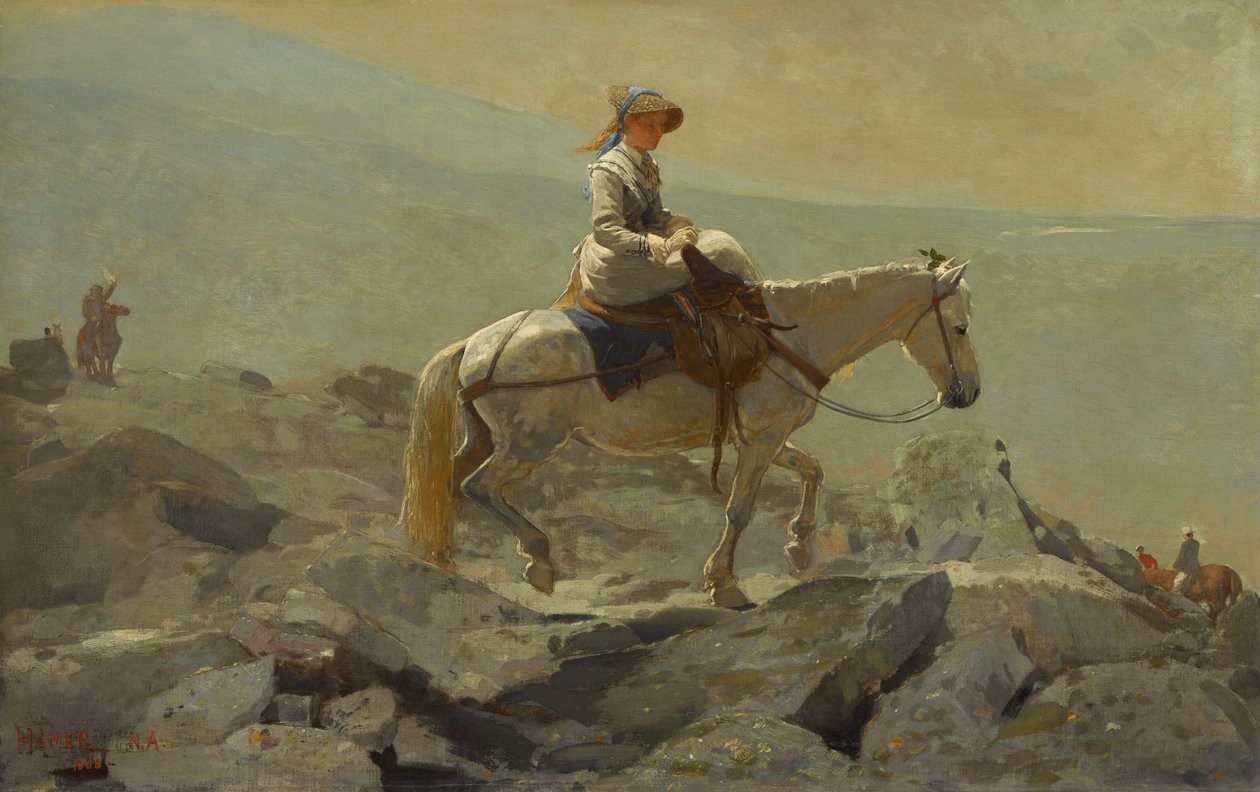 Het Ruiterpad, Witte Bergen, 1868 door Winslow Homer