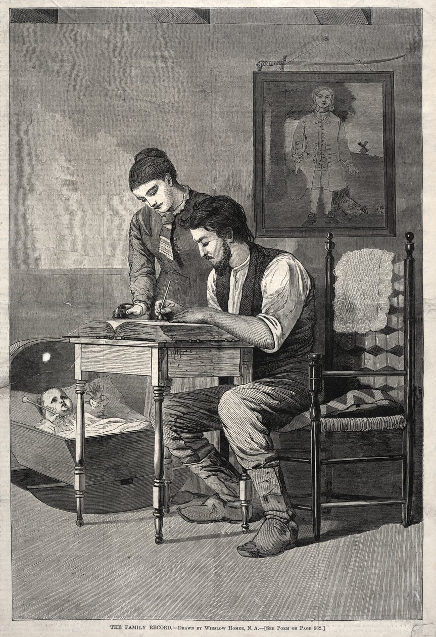 Het Familieverslag, 1875 door Winslow Homer