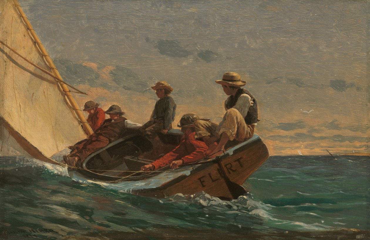 De Flirt door Winslow Homer