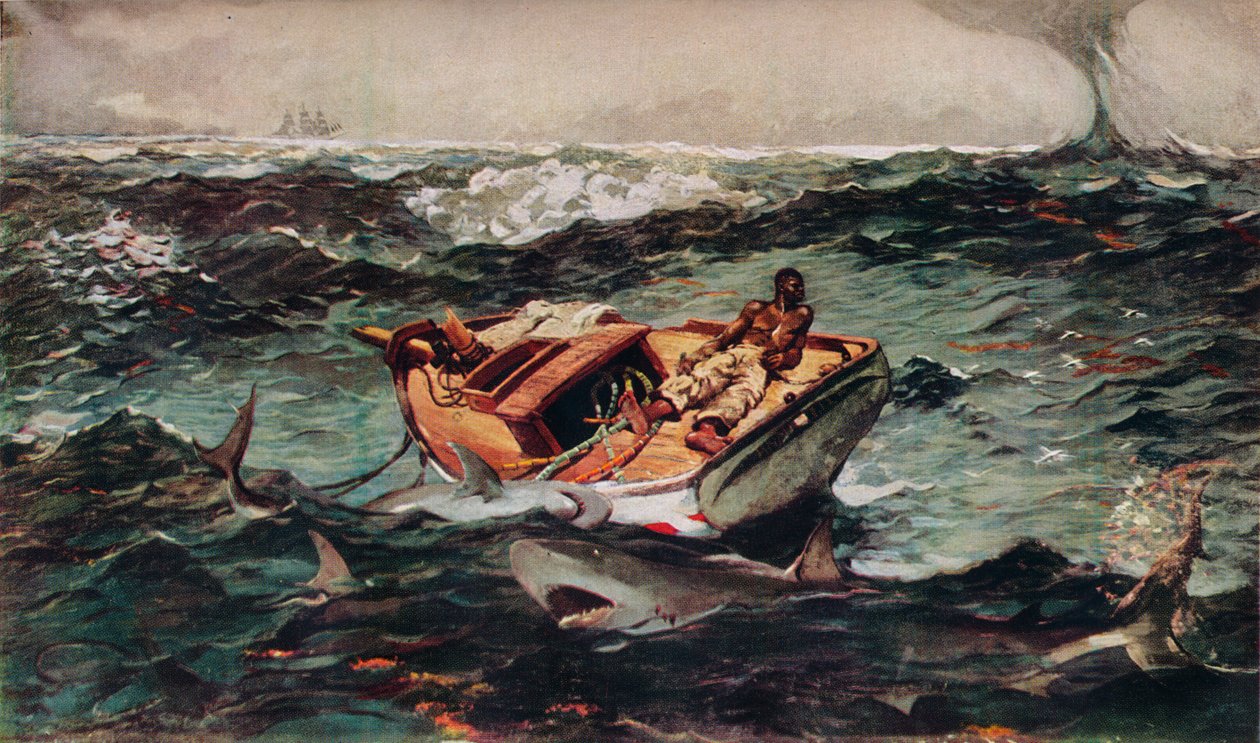 De Golfstroom, 1899, 1943 door Winslow Homer