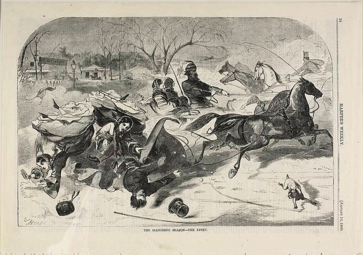 De sleeën - de ommekeer door Winslow Homer