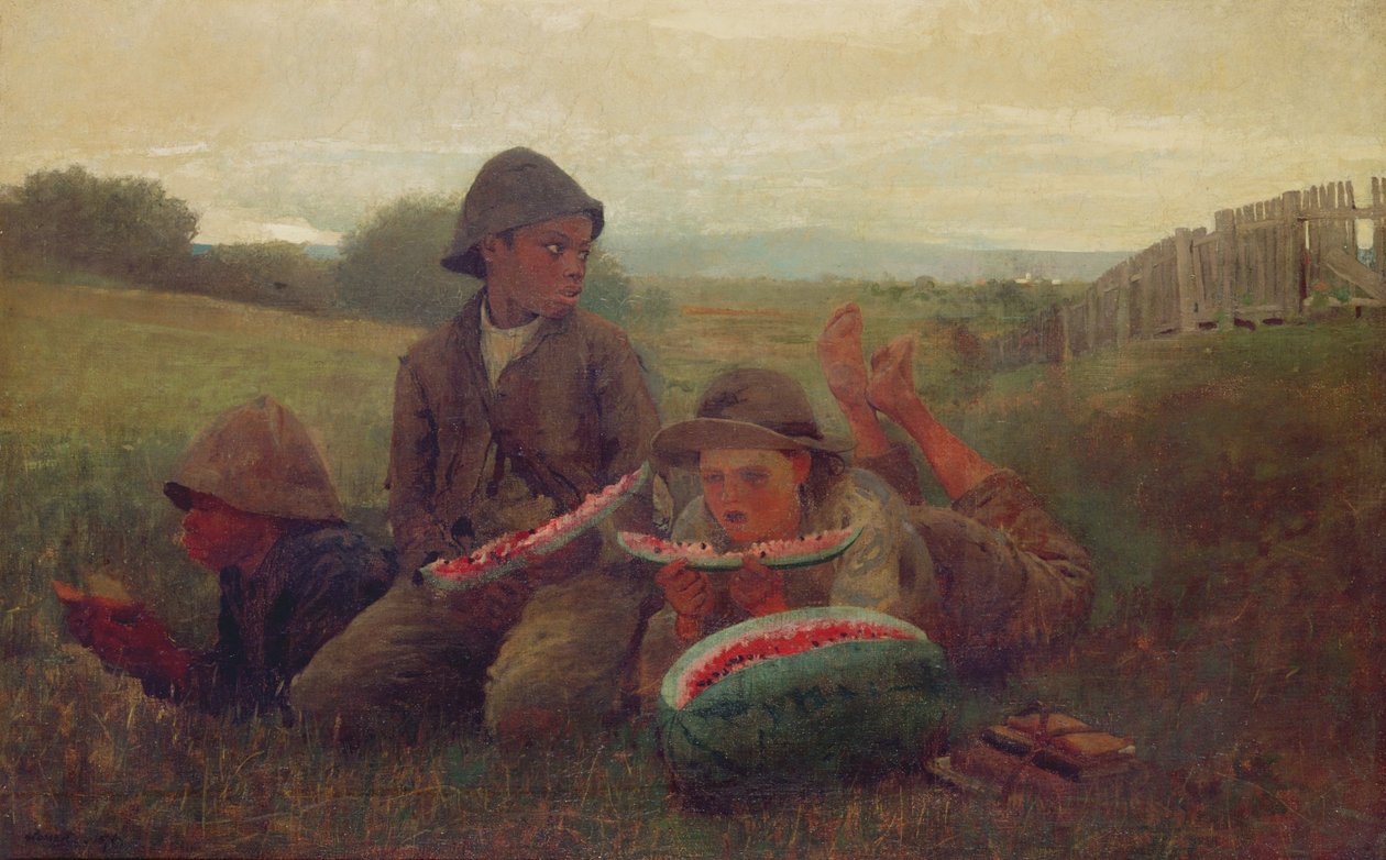 De watermeloenjongens, 1876 door Winslow Homer