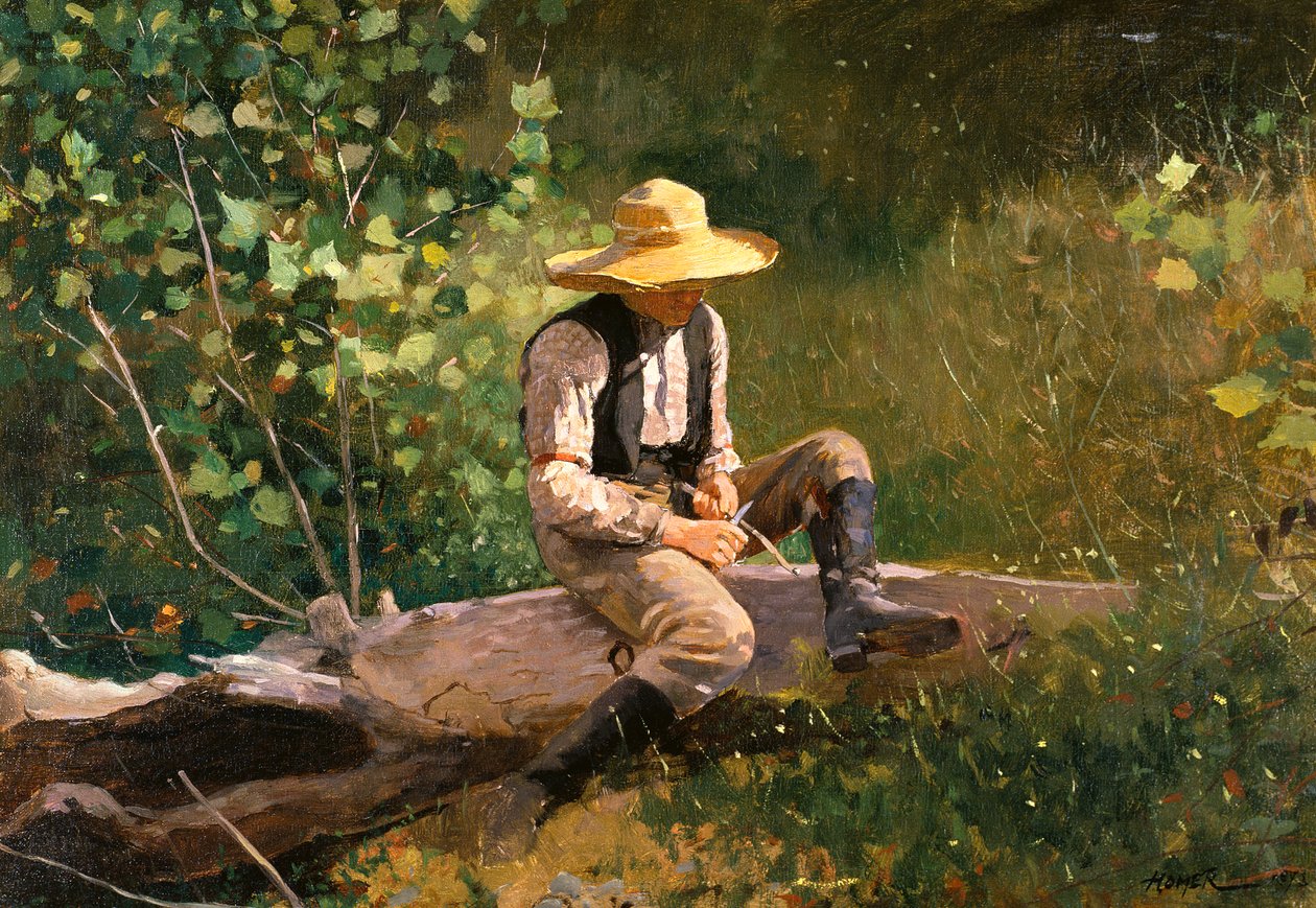 De houtsnijder door Winslow Homer
