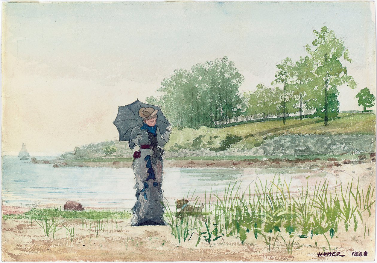 Jonge Vrouw door Winslow Homer