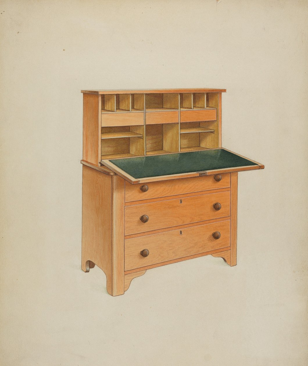 Bureau, ca. 1937 door Winslow Rich