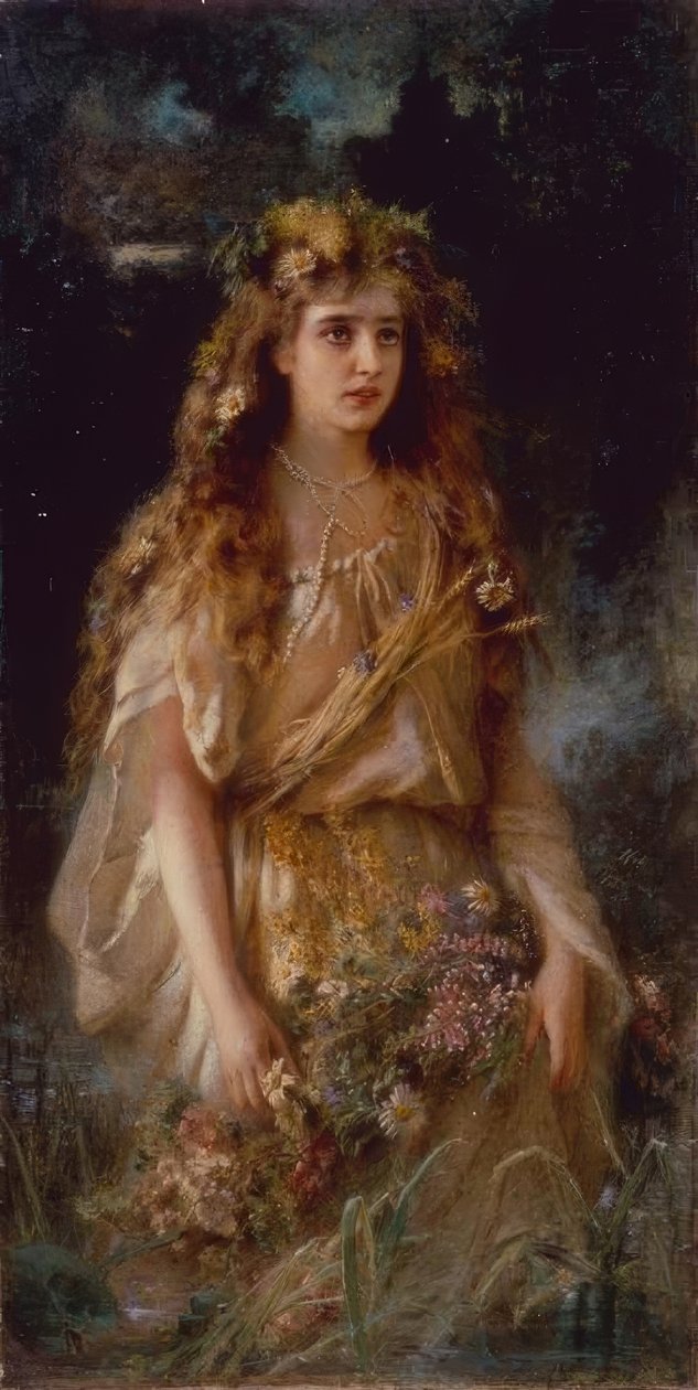 Ophelia door Wladimir Jegorowitsch Makowski
