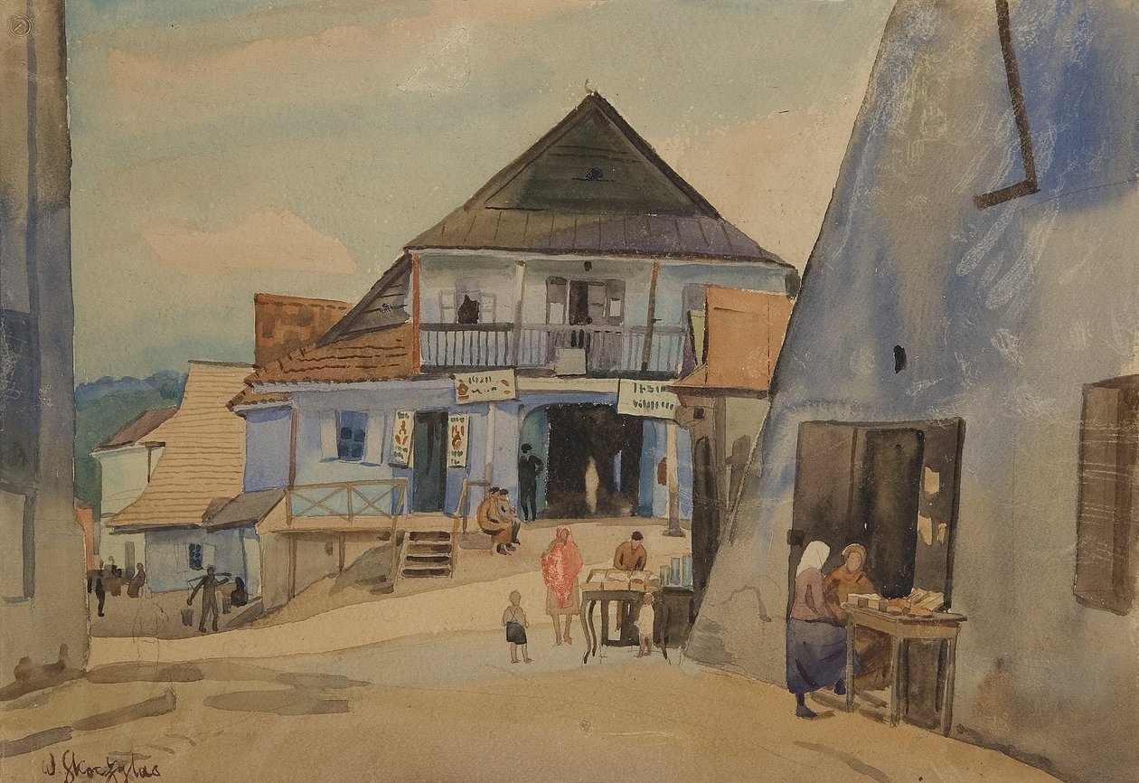 Rynek w Kazimierzu nad Wisłą door Wladyslaw Skoczylas