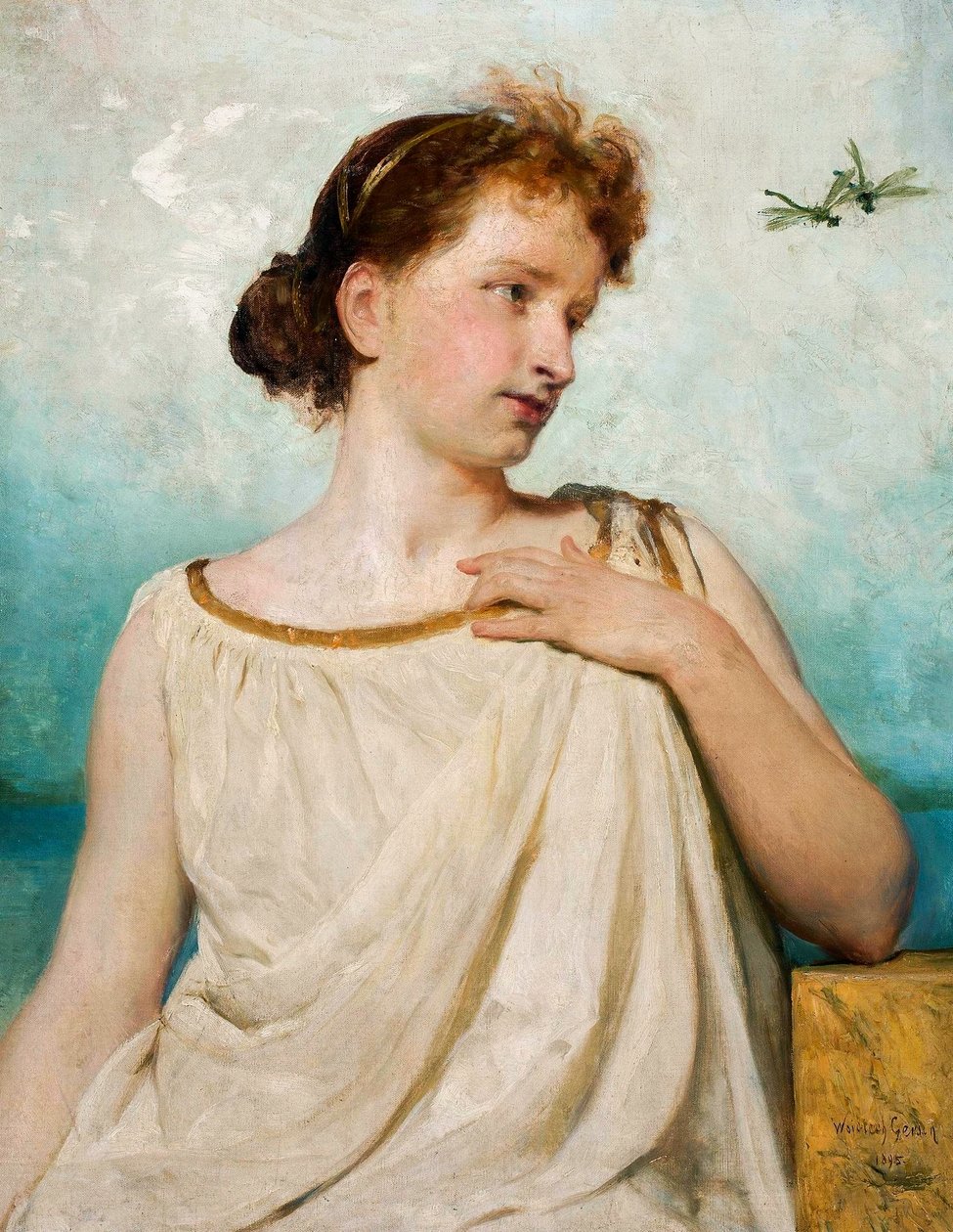 Portret van Irena Poswikowna-Solska door Wojciech Gerson
