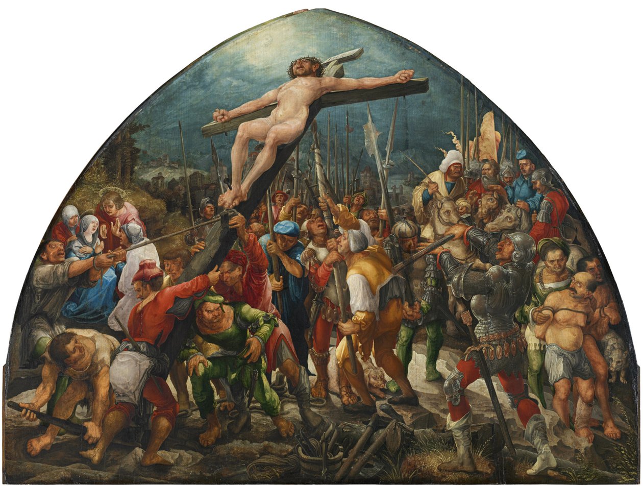 De Verheffing van het Kruis, c. 1525 door Wolf Huber