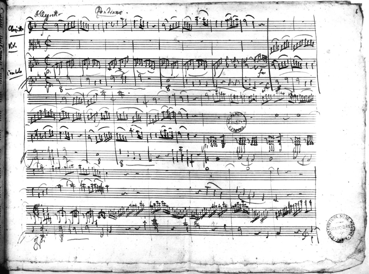 Ms.222 fol.6 Trio, in Es majeur 
