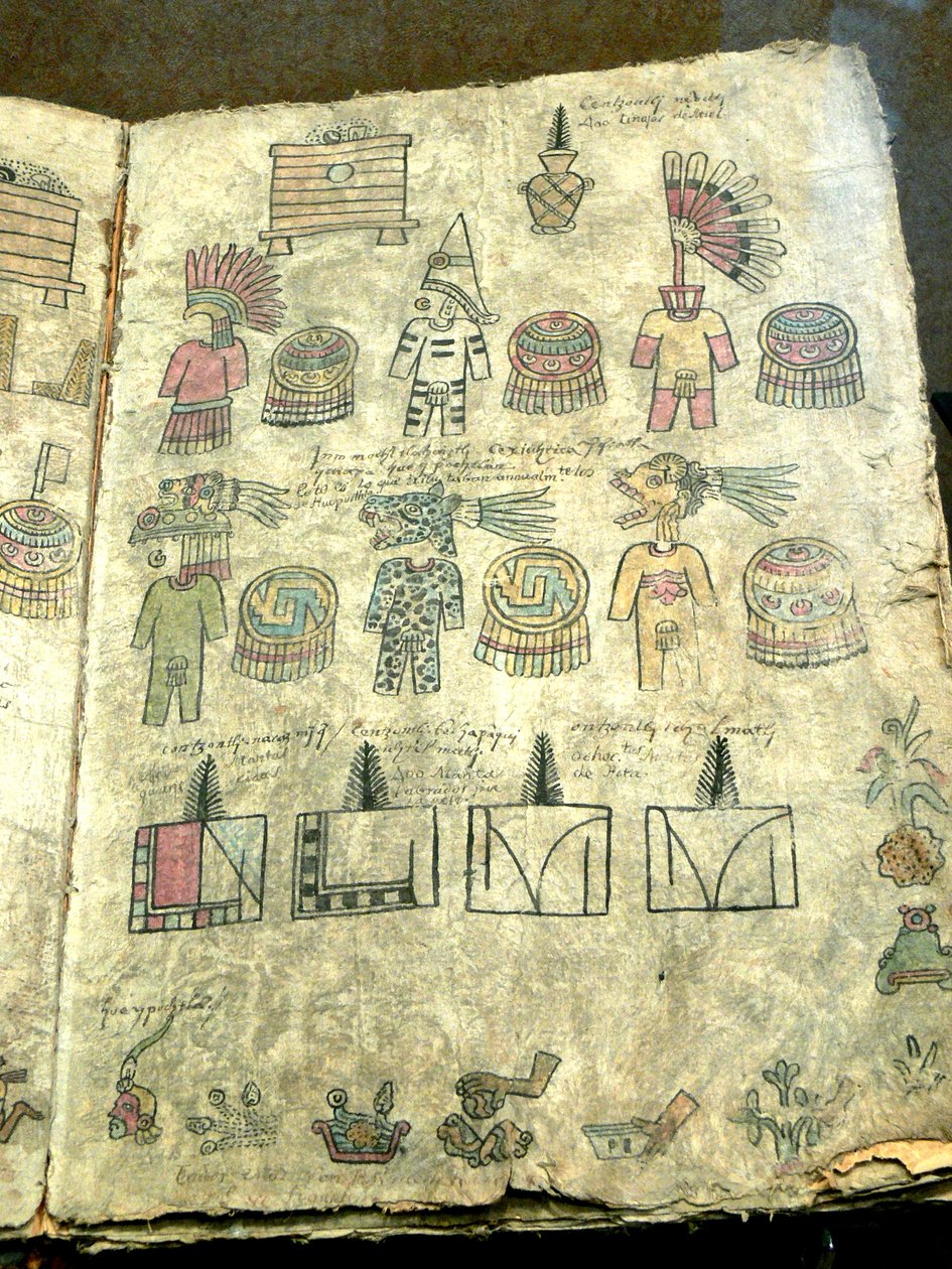 Nationaal Museum van Antropologie in Mexico-Stad. Azteeks schatboek. door Wolfgang Sauber Sauber