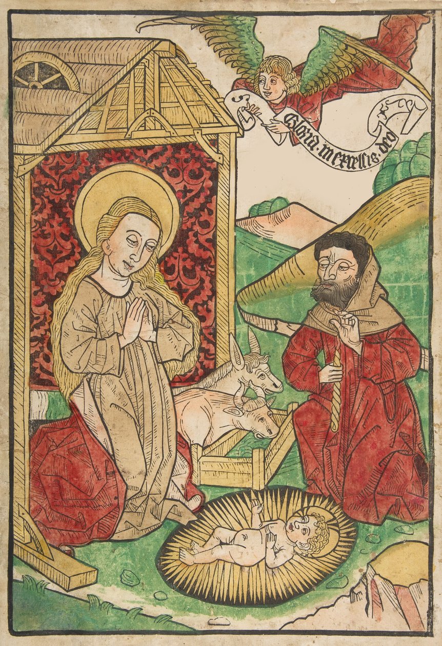 De Geboorte, ca. 1470 door Wolfgang