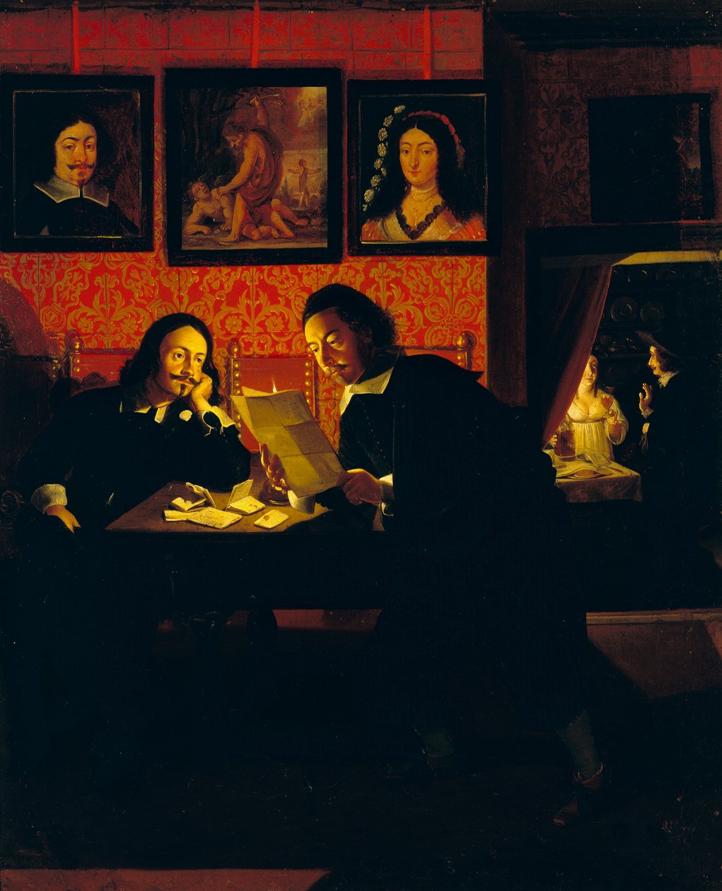 Twee mannen op kantoor door Wolfgang Heimbach