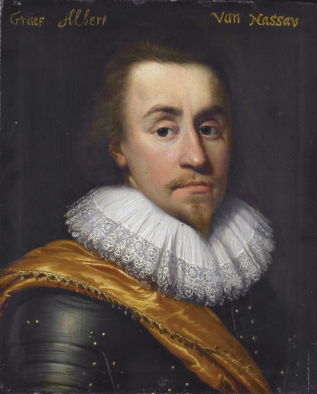 Portret van Albert (1596-1626), graaf van Nassau-Dillenburg door Jan Anthonisz. van Ravesteyn