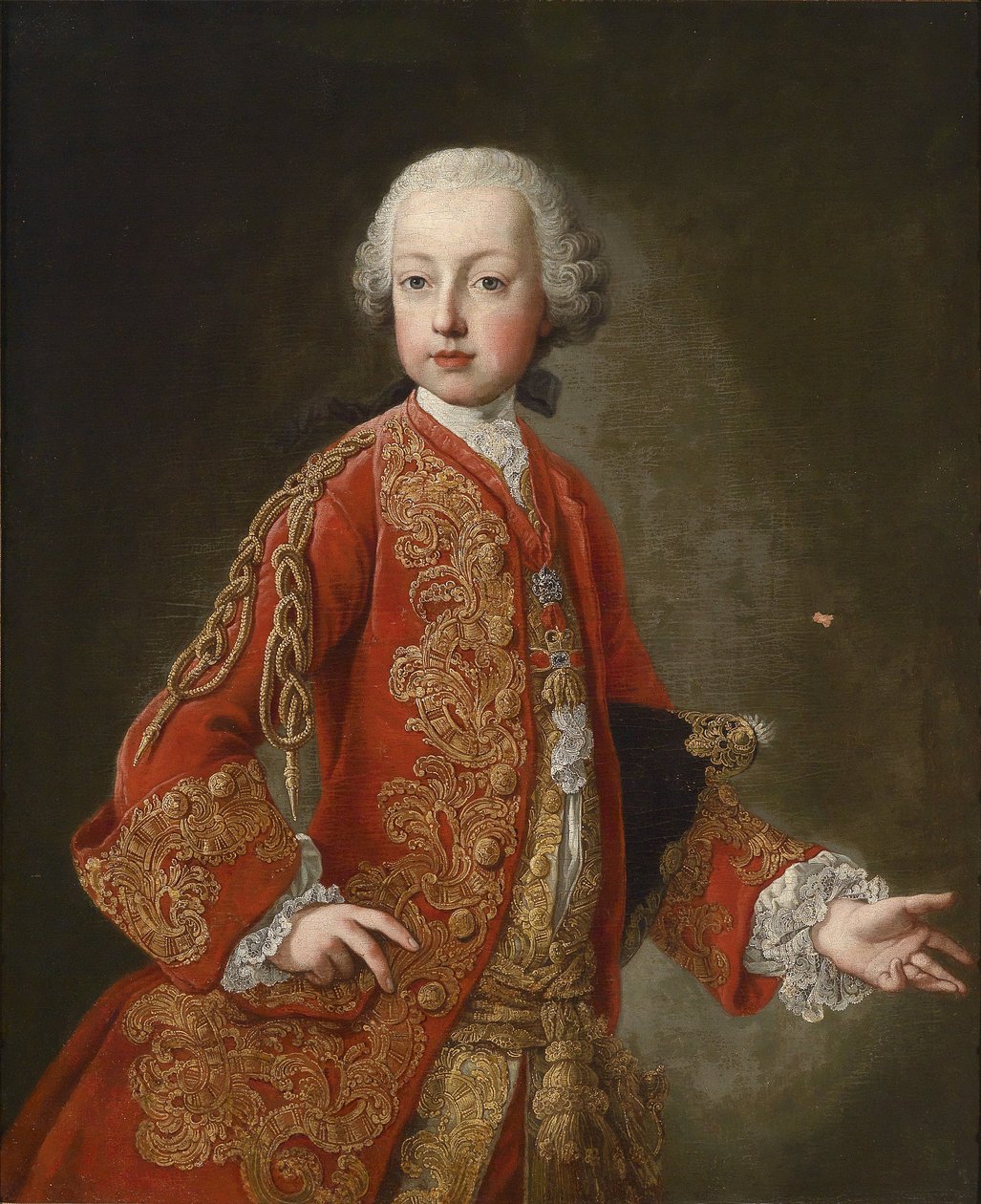 Portret van Keizer Joseph II als jonge aartshertog door Workshop of Martin van Meytens