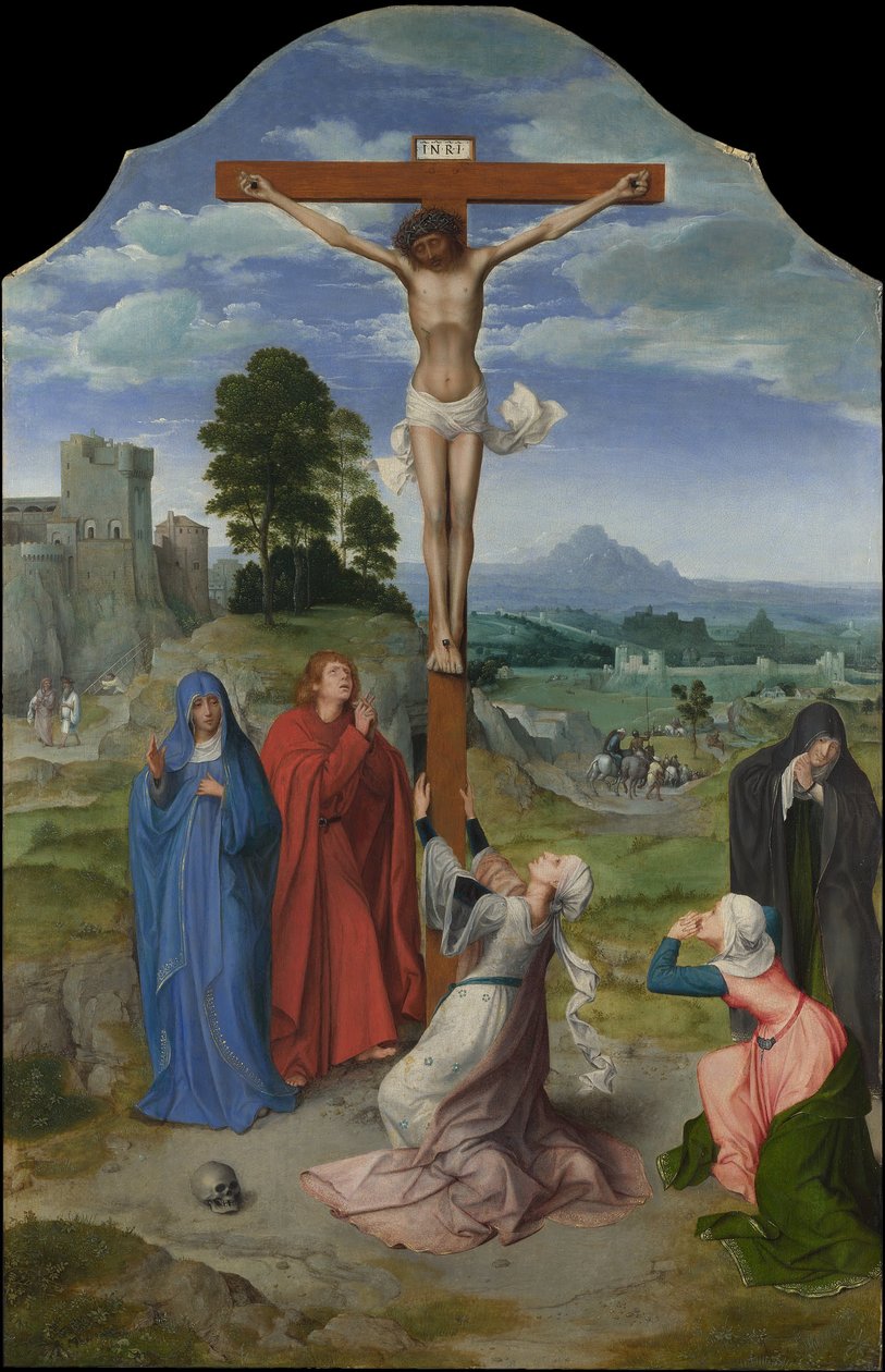 De kruisiging door Workshop of Quentin Matsys