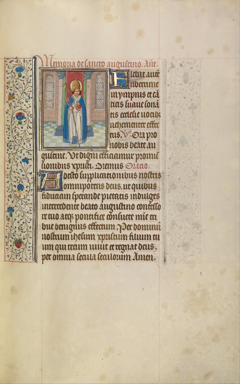 Sint Augustinus door Workshop of Willem Vrelant