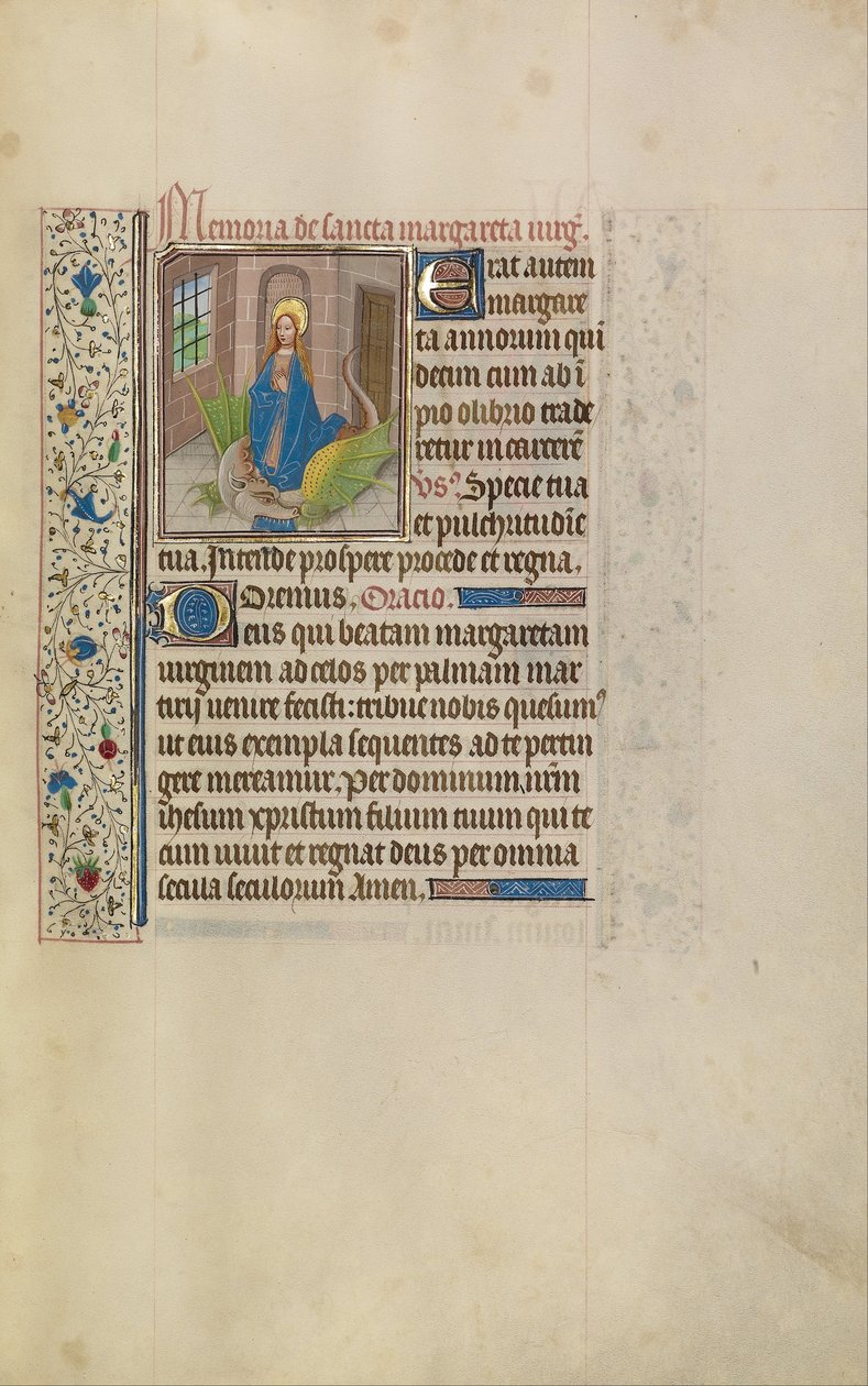 Sint Margaretha door Workshop of Willem Vrelant