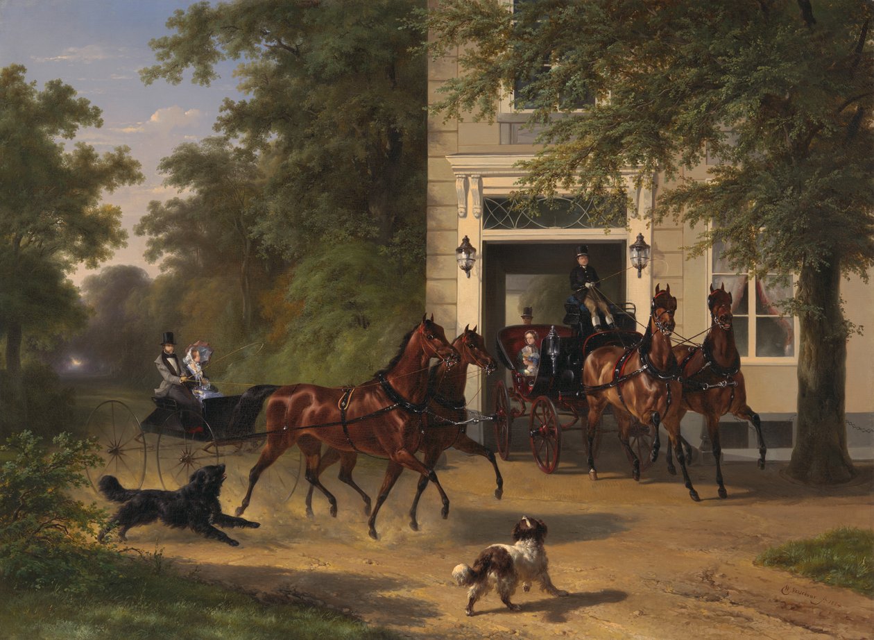 August Belmont en Isabel Perry door Wouterus Verschuur