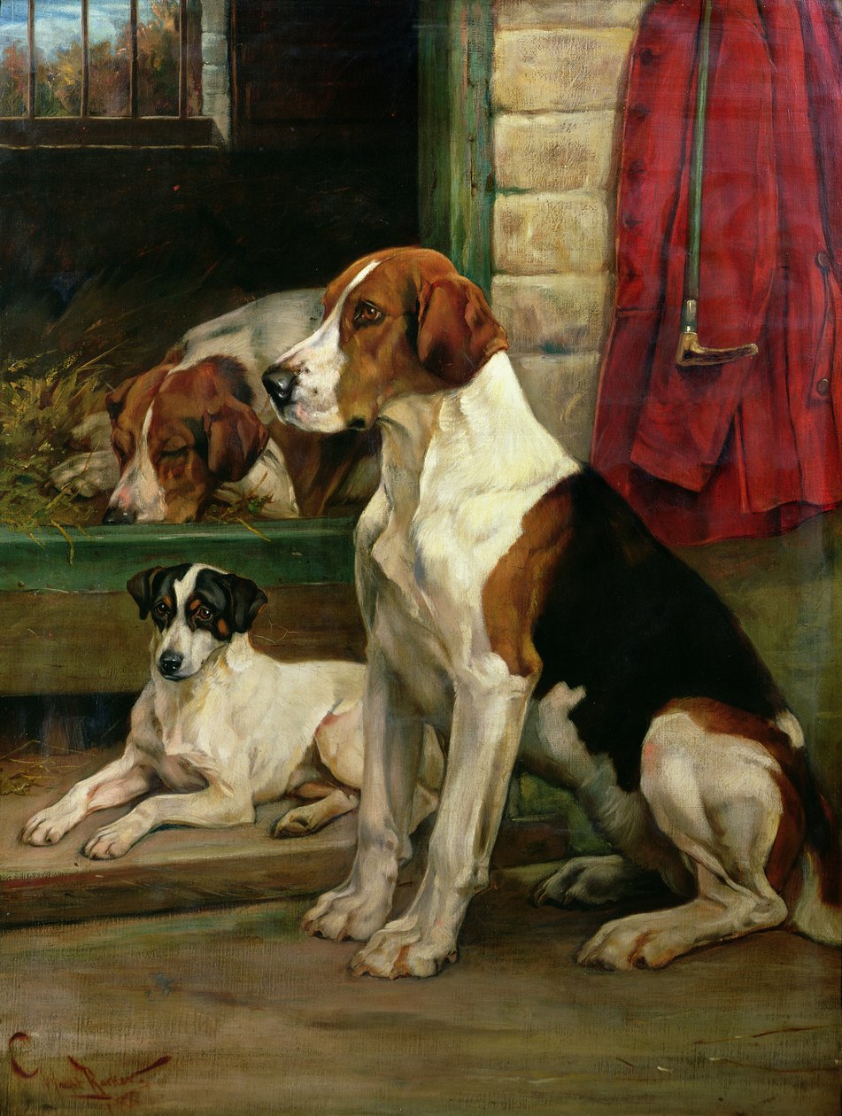 Bij de Kennels door Wright Barker